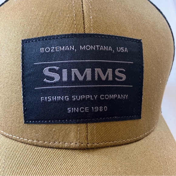 Simms Original Patch Trucker Cap in Bronze/Black - Picture 9 of 9